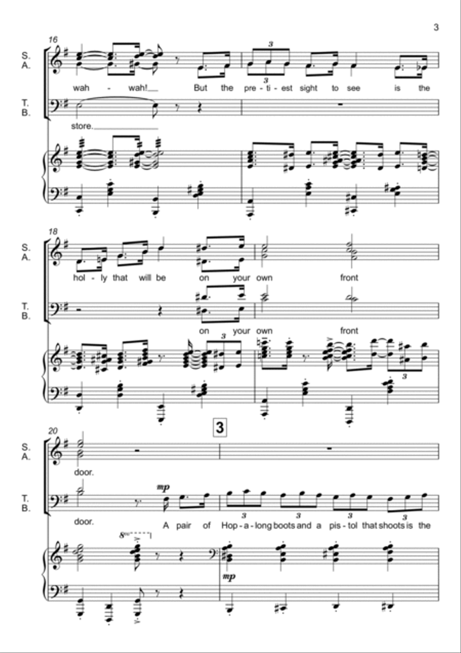 It's Beginning To Look Like Christmas 4-Part scores gallery preview page 3