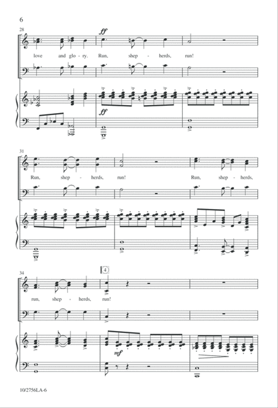 Run, Shepherds, Run 3-Part scores gallery preview page 6