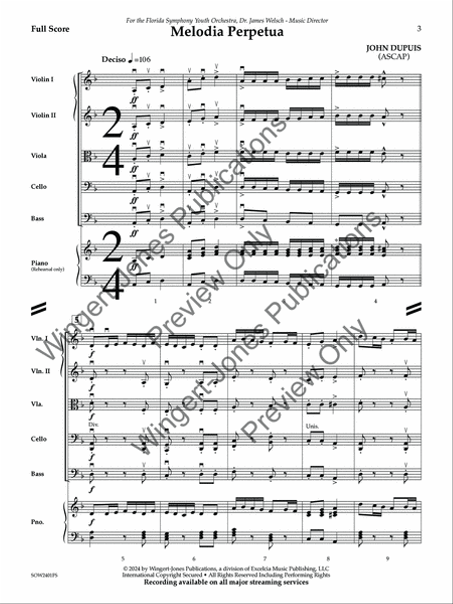 Melodia Perpetua Melodia Perpetua String Orchestra scores gallery preview page 4