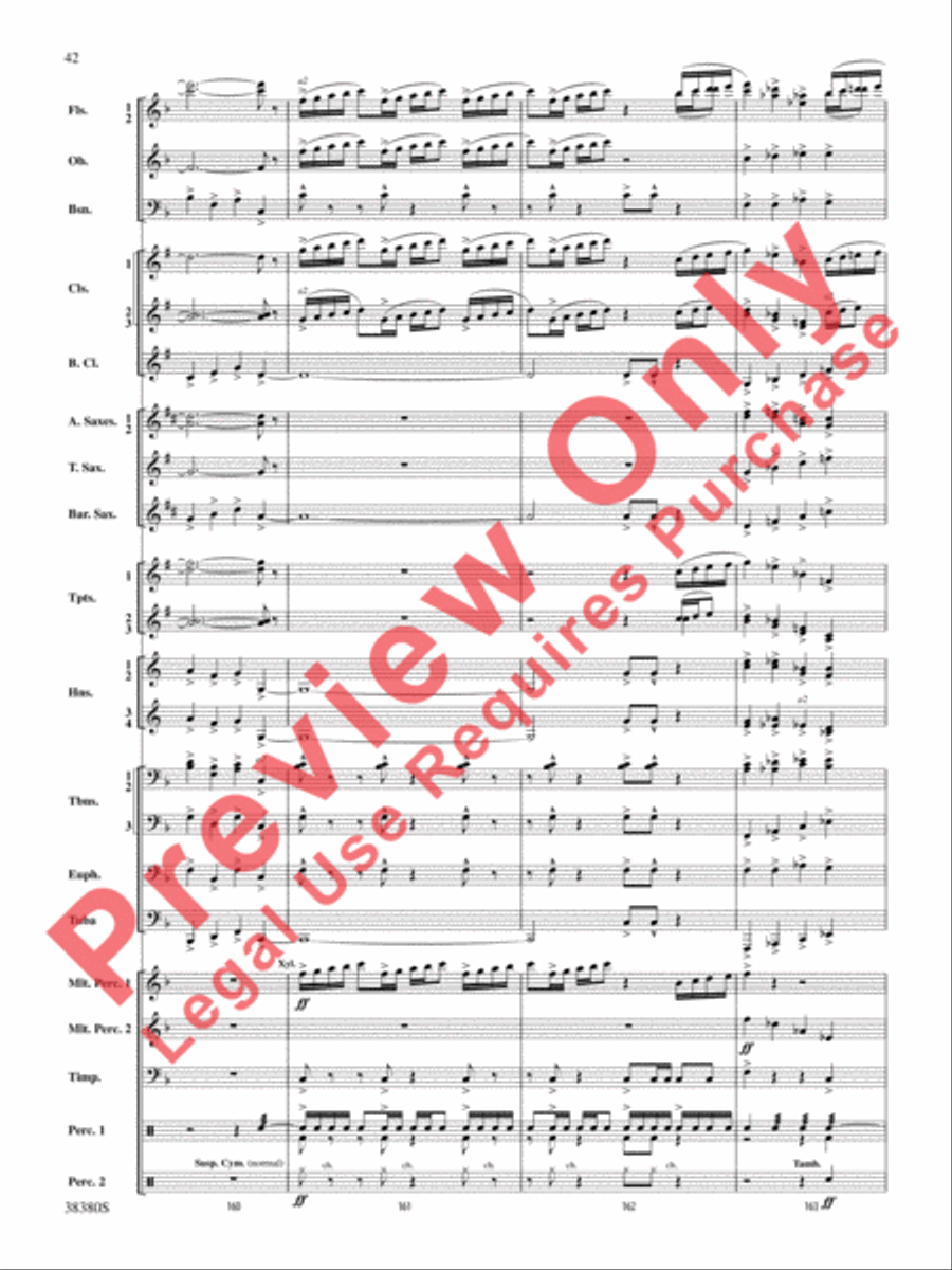 And In the End It Was Earth Concert Band scores gallery preview page 43