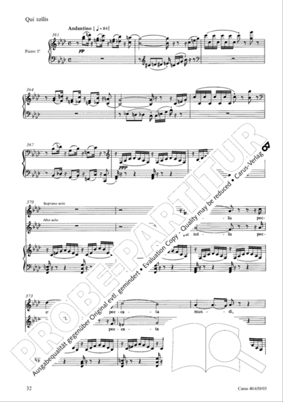 Petite Messe solennelle 4-Part scores gallery preview page 35