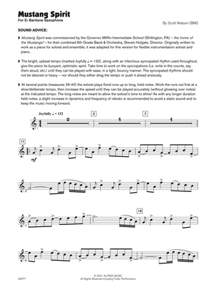 Mustang Spirit (Sound Innovations Soloist, Baritone Sax)
