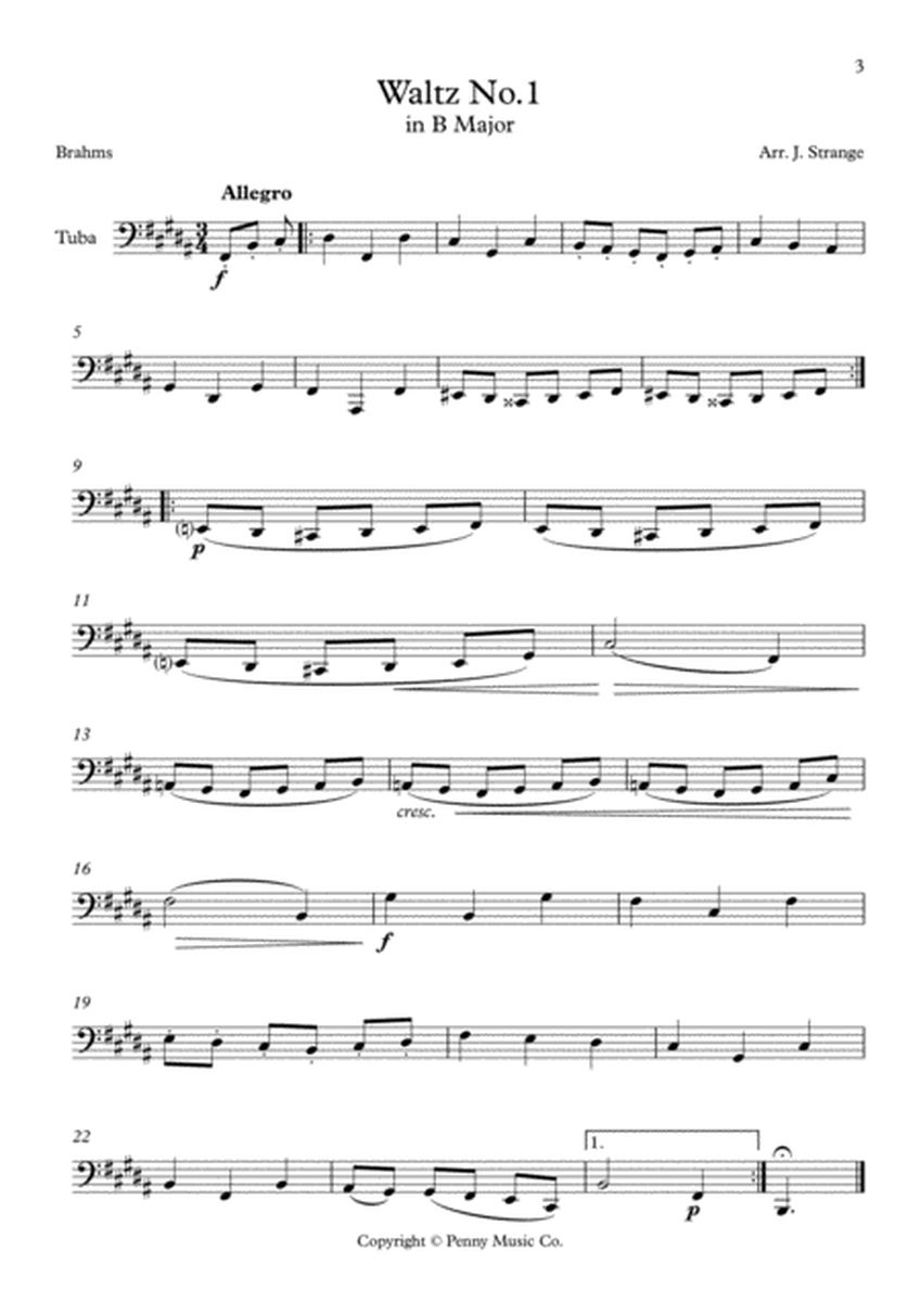 Brahms Studies for Tuba - 16 Waltzes, Op.39 image number null