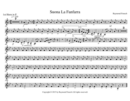 Suona La Fanfarra - For Pep Band; Concert Band; Marching Band image number null