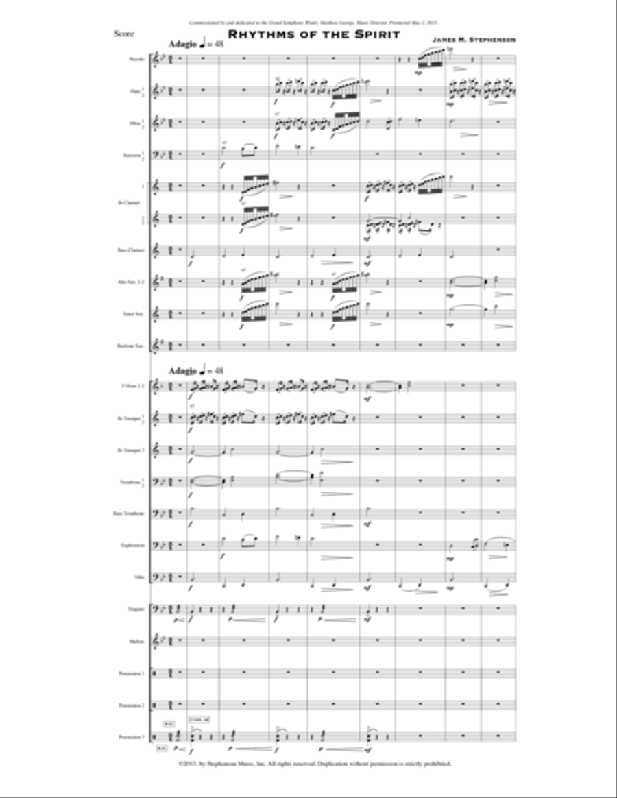Rhythms of the Spirit Concert Band scores gallery preview page 3