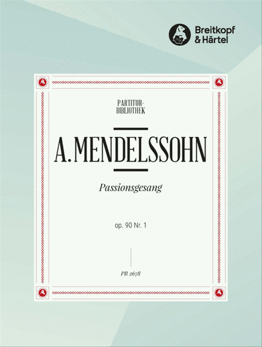 Passion Song Op. 90/1 A Cappella scores gallery preview page 1