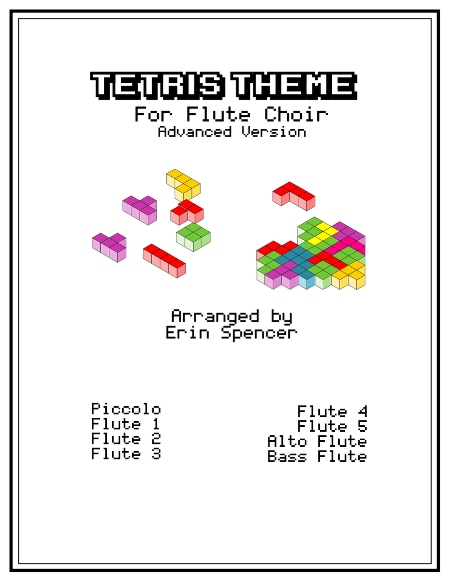 Tetris Theme for Advanced Flute Choir Flute Choir scores gallery preview page 1