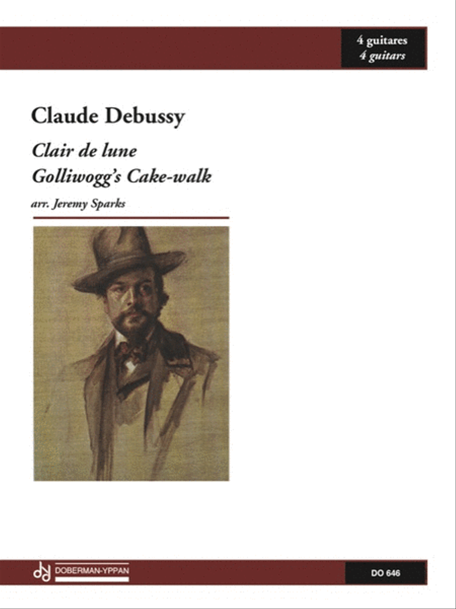 Clair de lune - Golliwogg's Cake-walk Guitar Ensemble scores gallery preview page 1