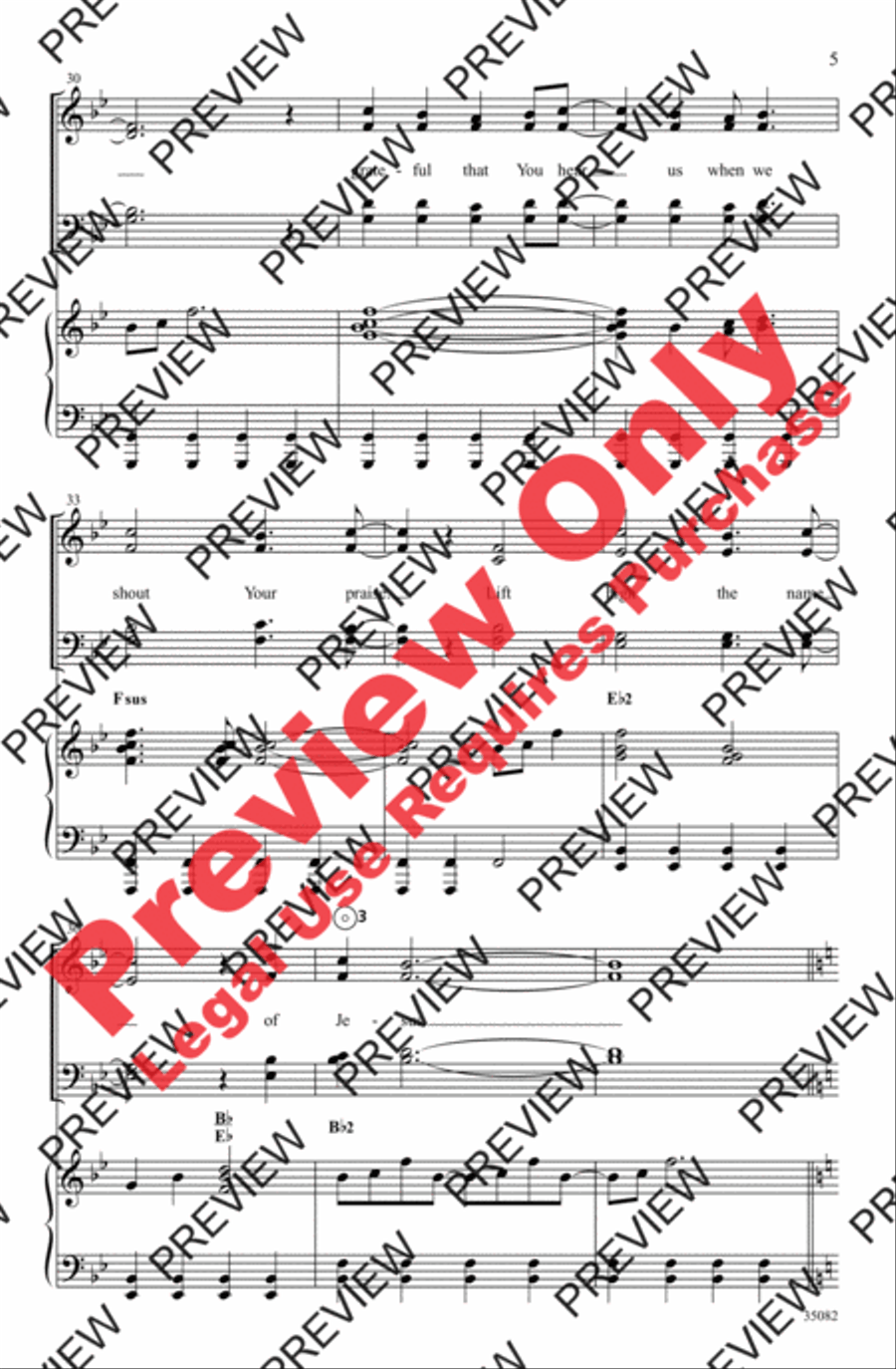 Sing, Sing, Sing Sing, Sing, Sing 4-Part scores gallery preview page 5