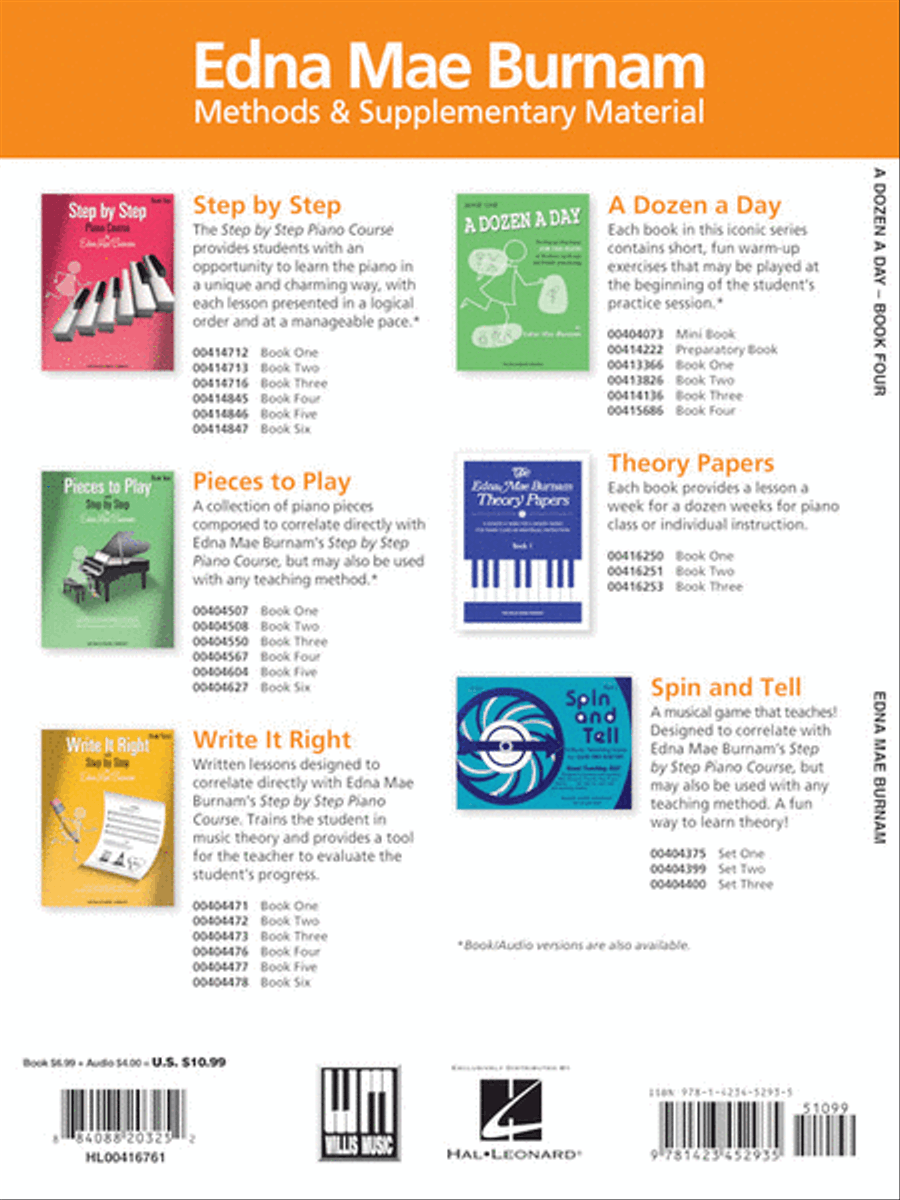 A Dozen a Day Book 4 – Book/Online Audio Piano Method scores gallery preview page 6