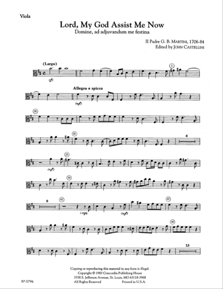 Lord, My God, Assist Me Now / Domine, ad adjuvandum me festina (Viola) Viola scores gallery preview page 2