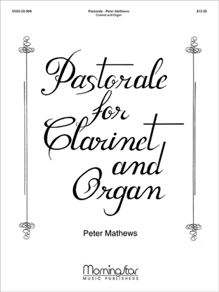 Book cover for Pastorale for Clarinet and Organ