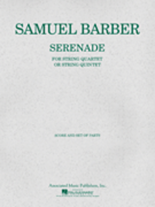 Book cover for Serenade for Strings, Op. 1