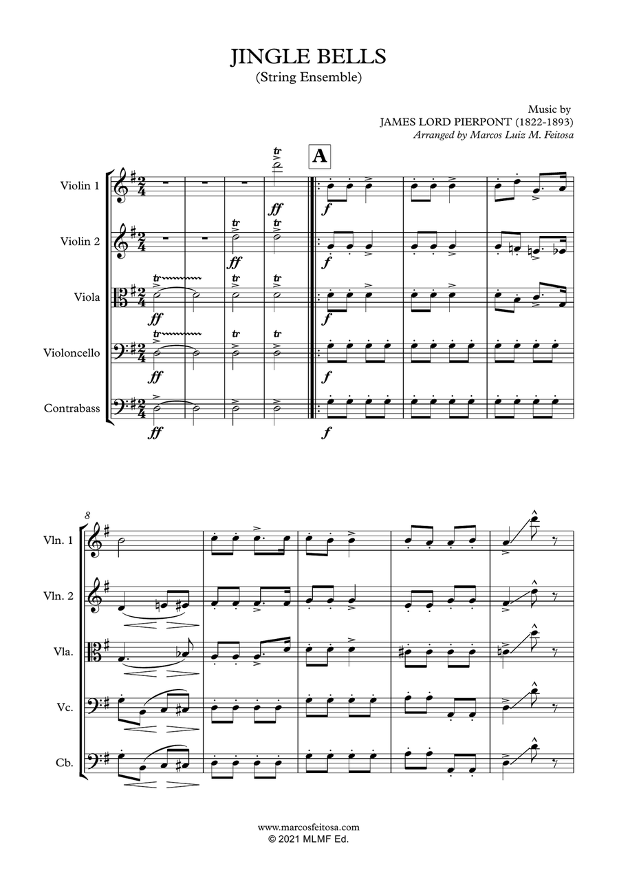 Christmas Song Collection (for String Ensemble) - BOOK ONE String Orchestra scores gallery preview page 3