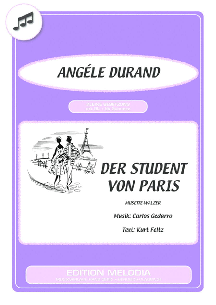Der Student von Paris Der Student von Paris Voice scores gallery preview page 1