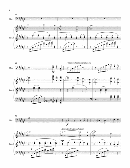 To Spring tuba solo with piano (Grieg piano piece adapted to tuba + piano)