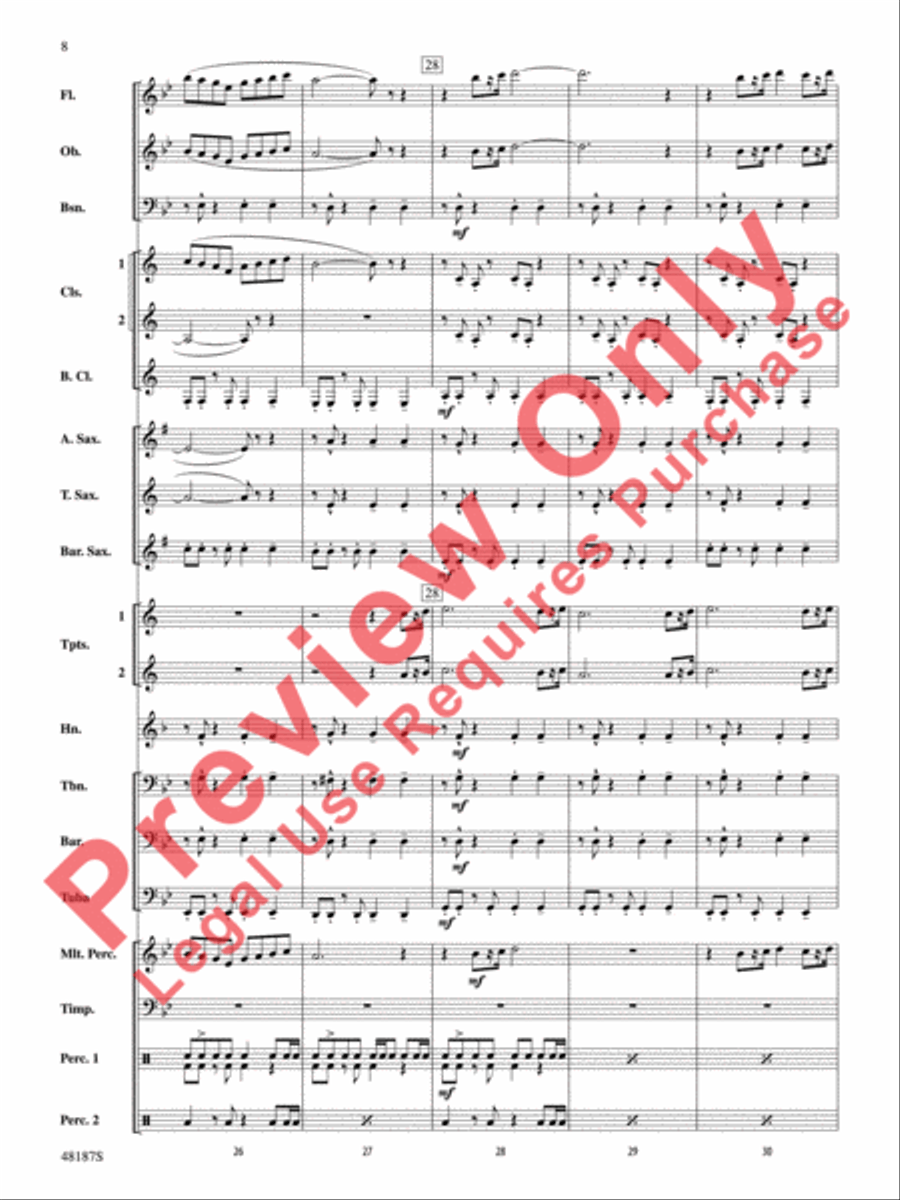 Fortaleza Concert Band scores gallery preview page 9