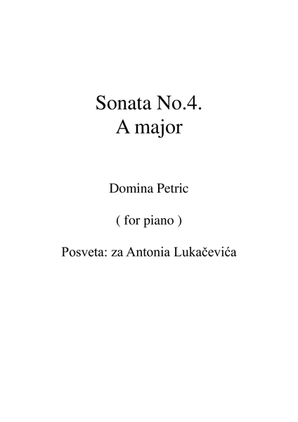 Sonata A major image number null