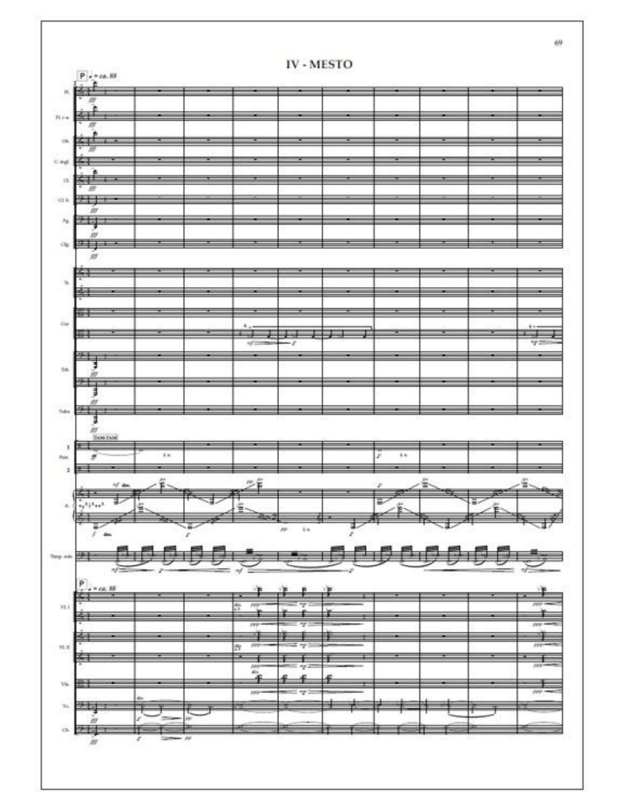 Concerto for timpani and orchestra - Study score Orchestra scores gallery preview page 5