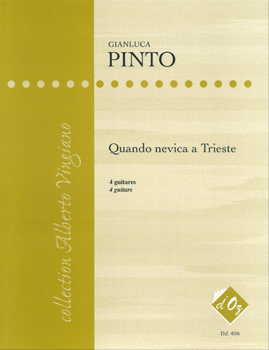 Quando nevica a Trieste Guitar Ensemble scores gallery preview page 1