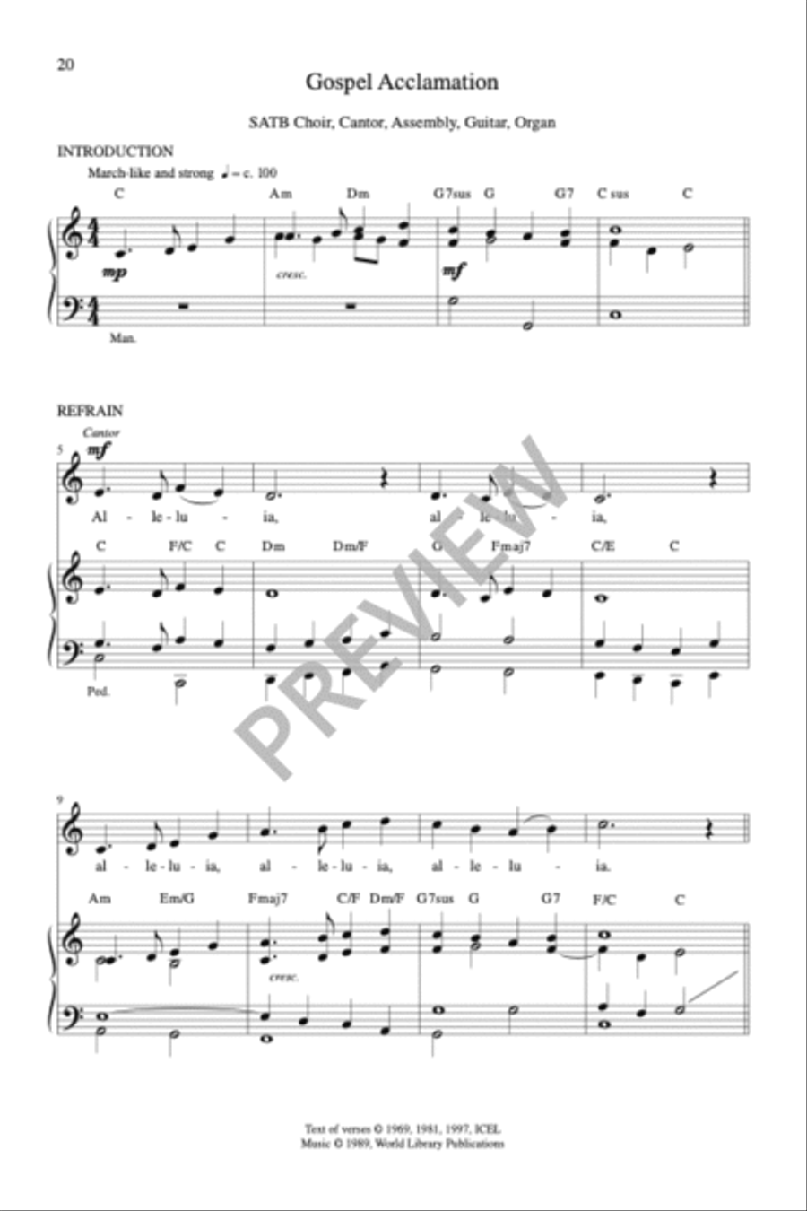Sing Praise and Thanksgiving Mass-Full Score (revised) 4-Part scores gallery preview page 4