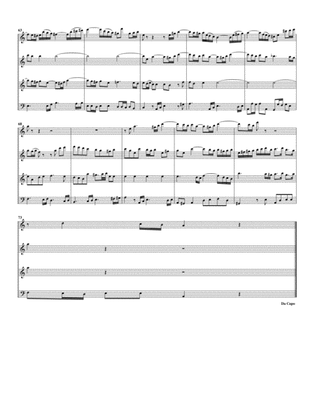 Duetto: Wenn Sorgen auf mich dringen from cantata BWV 3 (Arrangement for 4 recorders) image number null