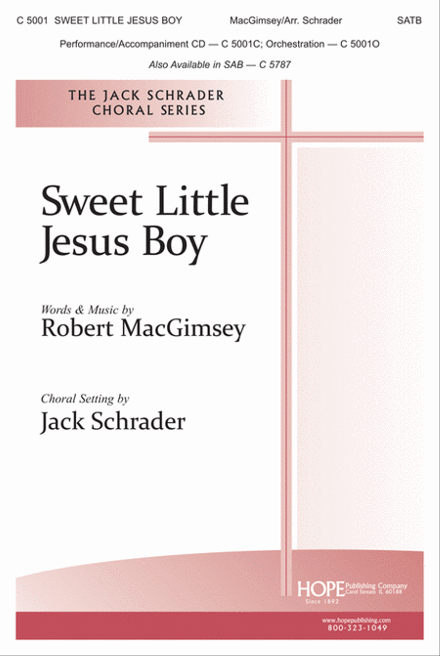 Sweet Little Jesus Boy 4-Part scores gallery preview page 1