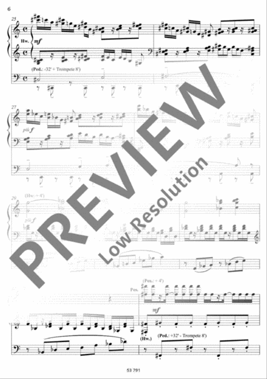 Te Deum Organ scores gallery preview page 7