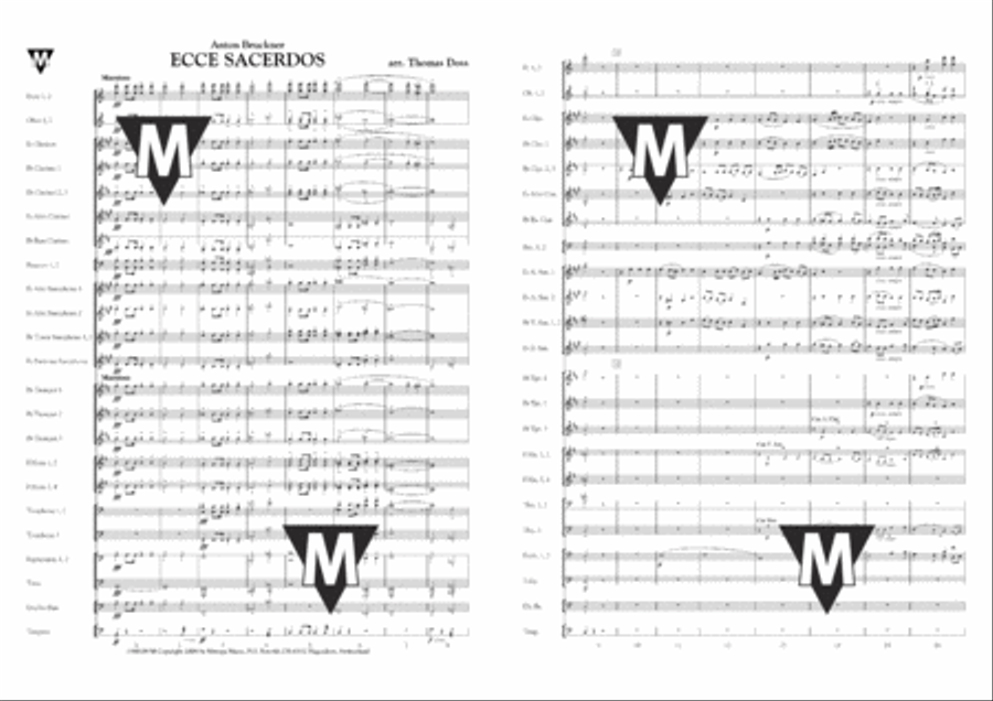 Ecce sacerdos Concert Band scores gallery preview page 2