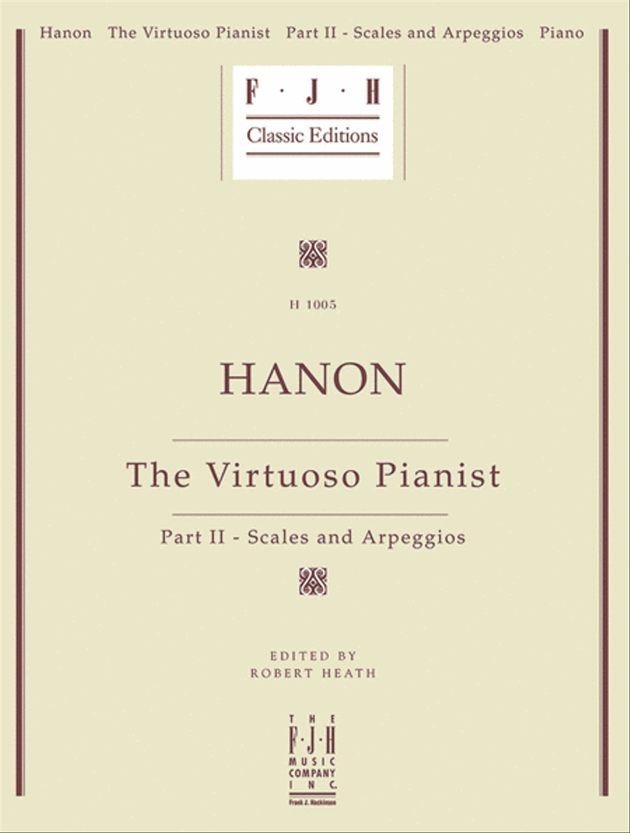 Hanon -- The Virtuoso Pianist, Part II - Scales and Arpeggios Piano Method scores gallery preview page 1