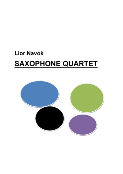 "Saxophone Quartet" [Score & Parts] image number null