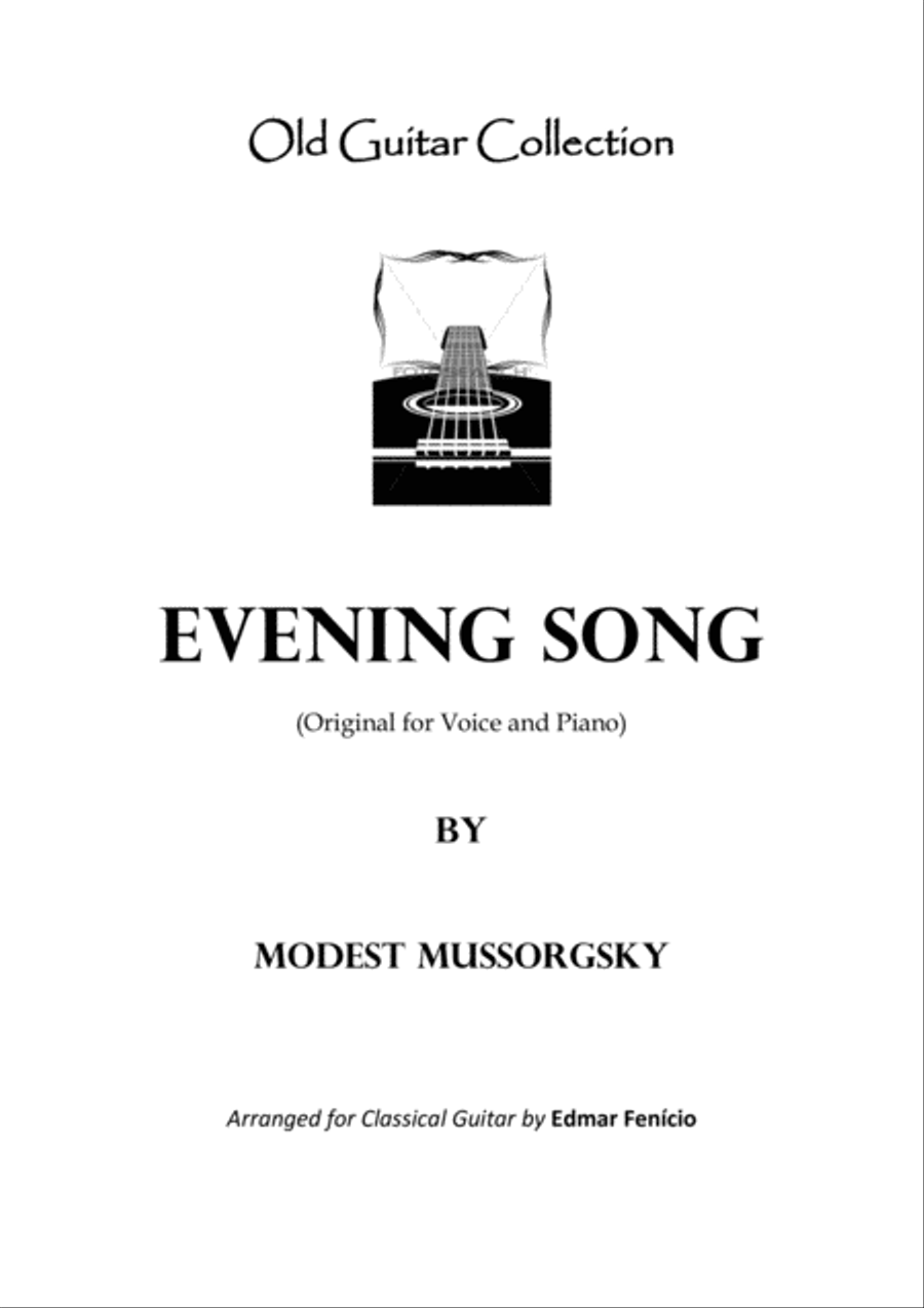 Evening Song Classical Guitar scores gallery preview page 1