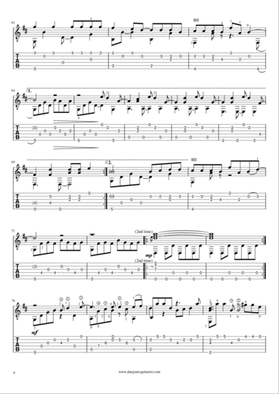 Speed Of Sound Guitar Tablature scores gallery preview page 5