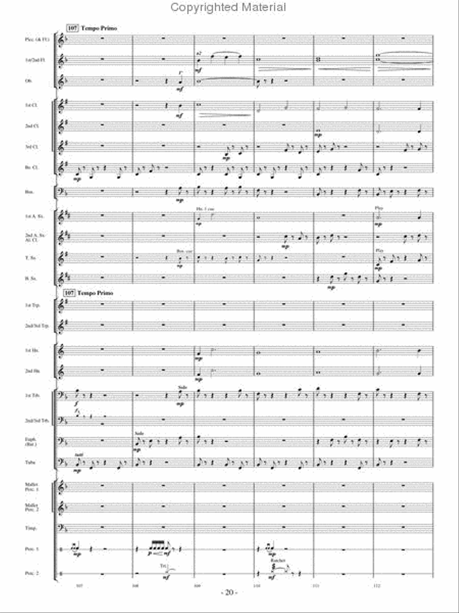 High Country Celebration Concert Band scores gallery preview page 19
