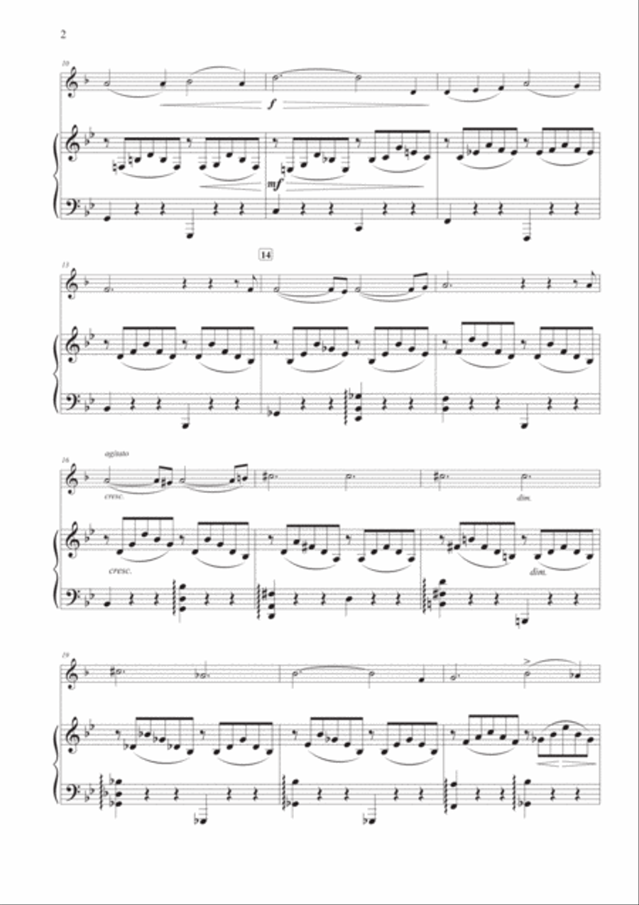 Dreams of Love No. 3 for Horn and Piano Horn scores gallery preview page 4