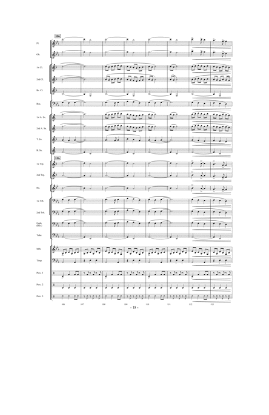 Invocation and African Dance Concert Band scores gallery preview page 17