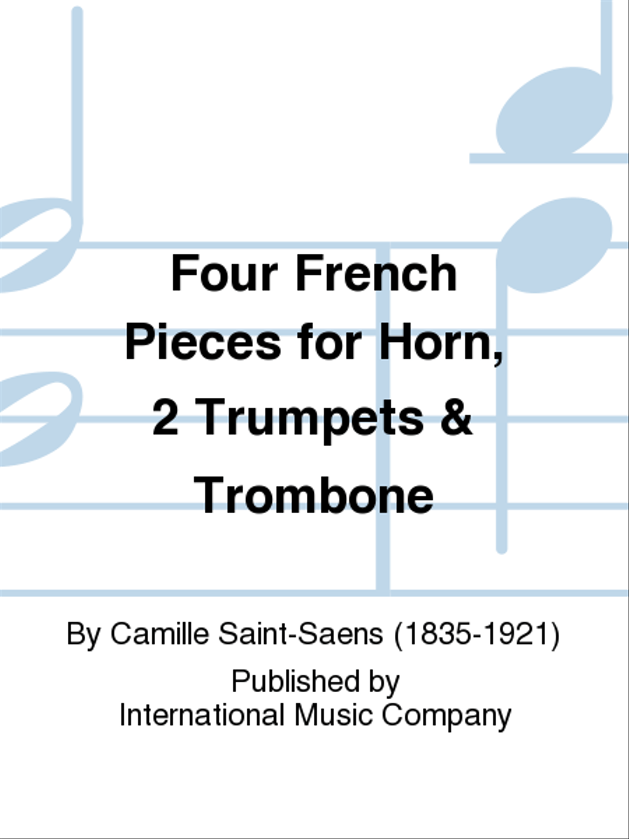 Four French Pieces For Horn, 2 Trumpets & Trombone Brass Quartet scores gallery preview page 1