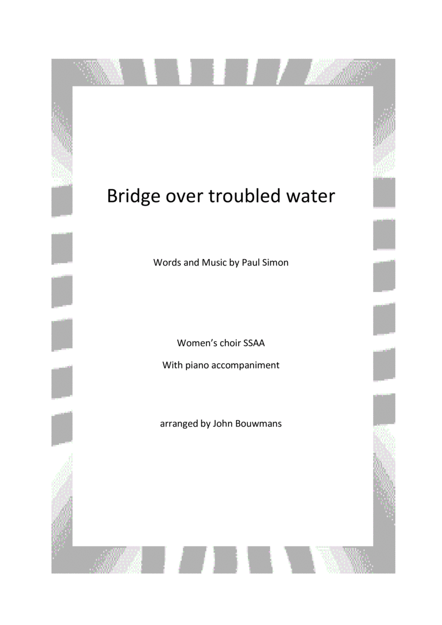 Bridge Over Troubled Water SSAA scores gallery preview page 1