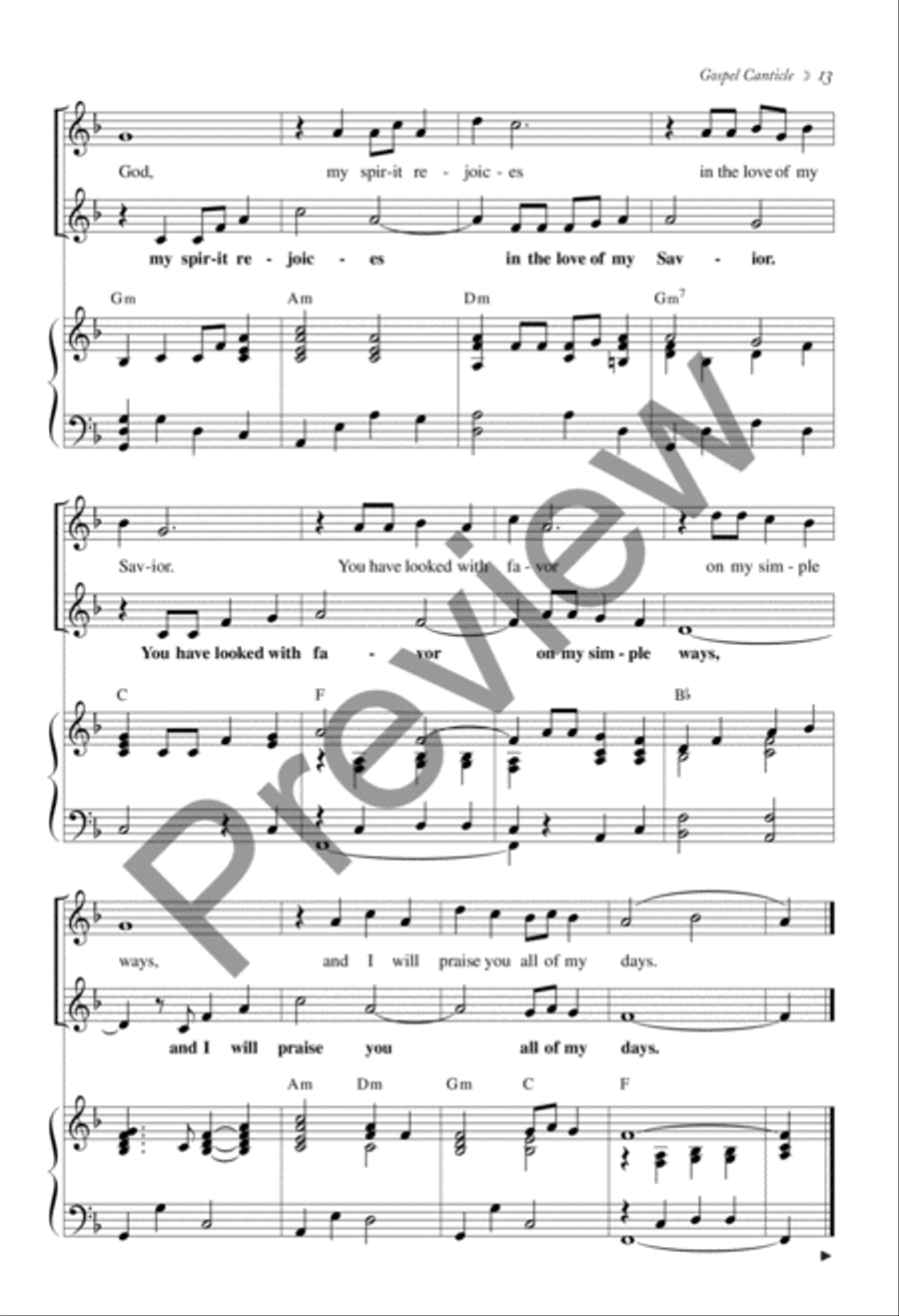Joyous Light: Evening Prayer Choir scores gallery preview page 8