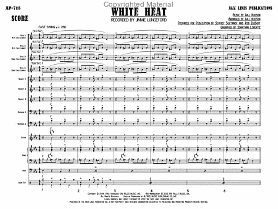 White Heat Big Band scores gallery preview page 4