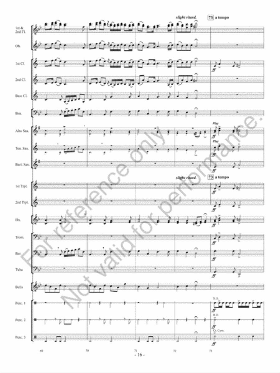 Courtly Procession And Dances Concert Band scores gallery preview page 17