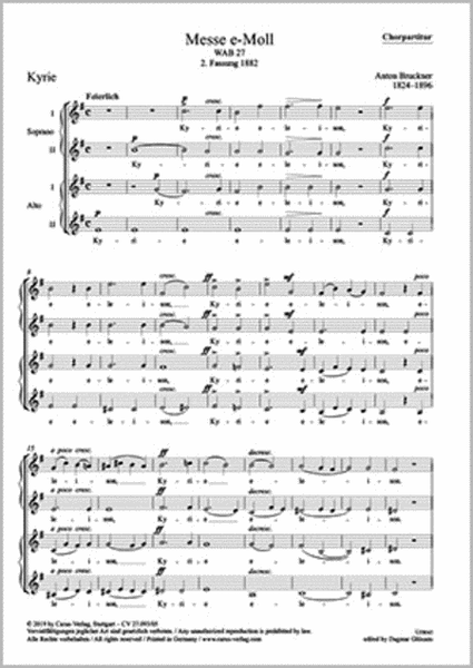 Mass in E minor (Messe in e)