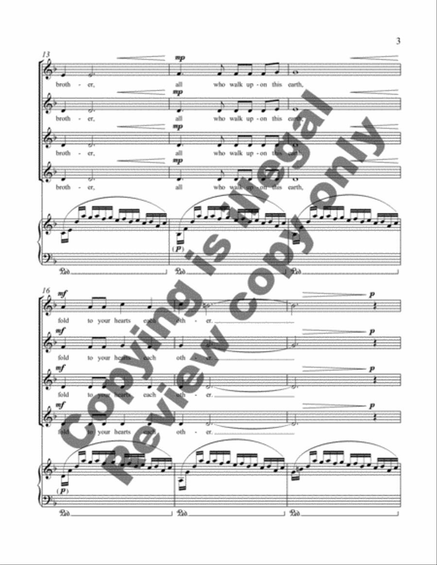 The Tree of Peace The Tree of Peace SSAA scores gallery preview page 9