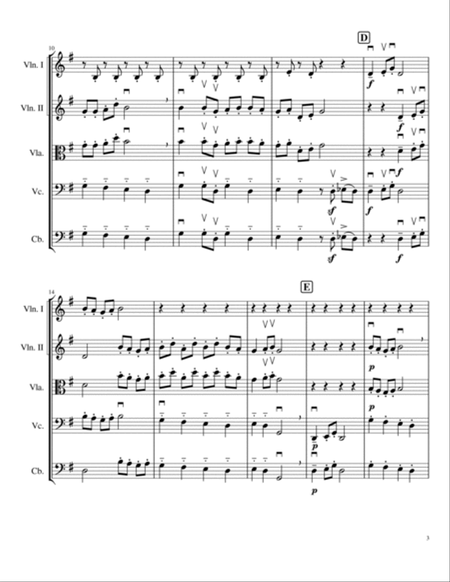 Peach Blossom Takes the Ferry 桃花過渡 Cello scores gallery preview page 3