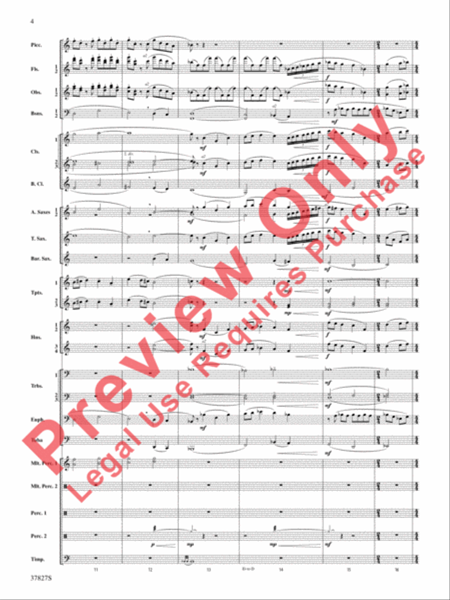 The Winged Stallion Concert Band scores gallery preview page 5
