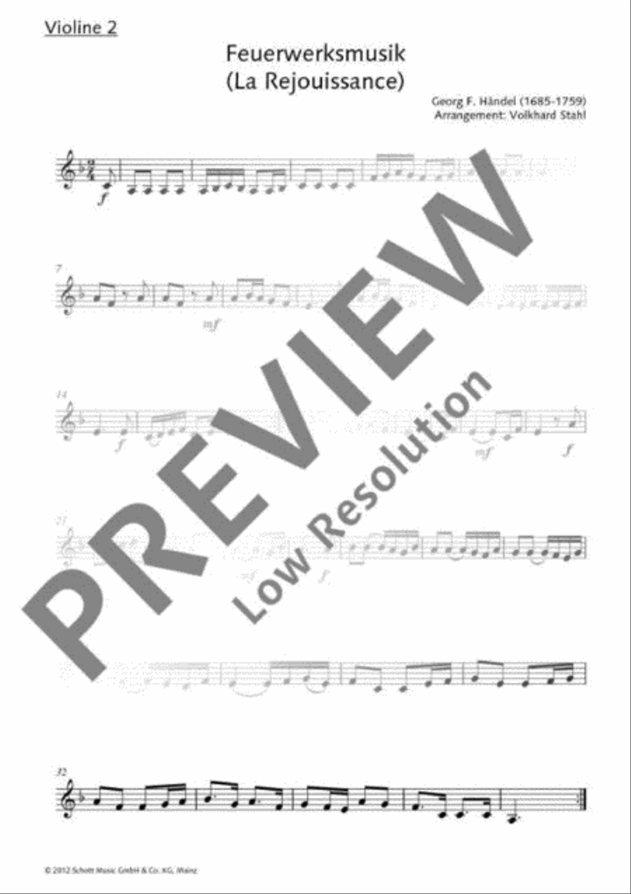 Feuerwerksmusik Bassoon scores gallery preview page 20