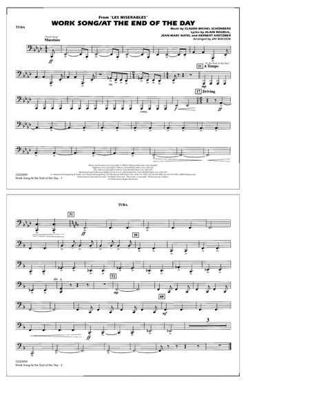 Work Song/At the End of the Day (Les Misérables) (arr. Jay Bocook) - Tuba