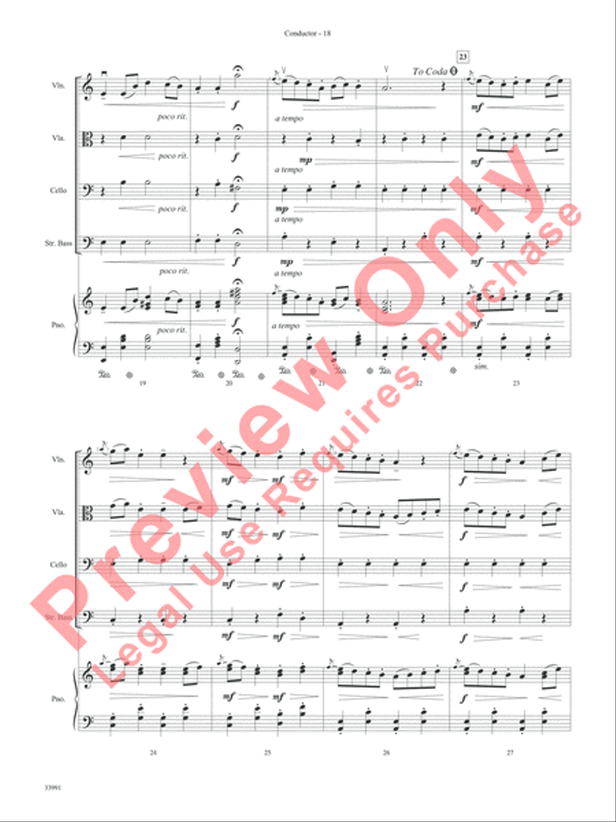 Around the World in One Concert String Orchestra scores gallery preview page 19