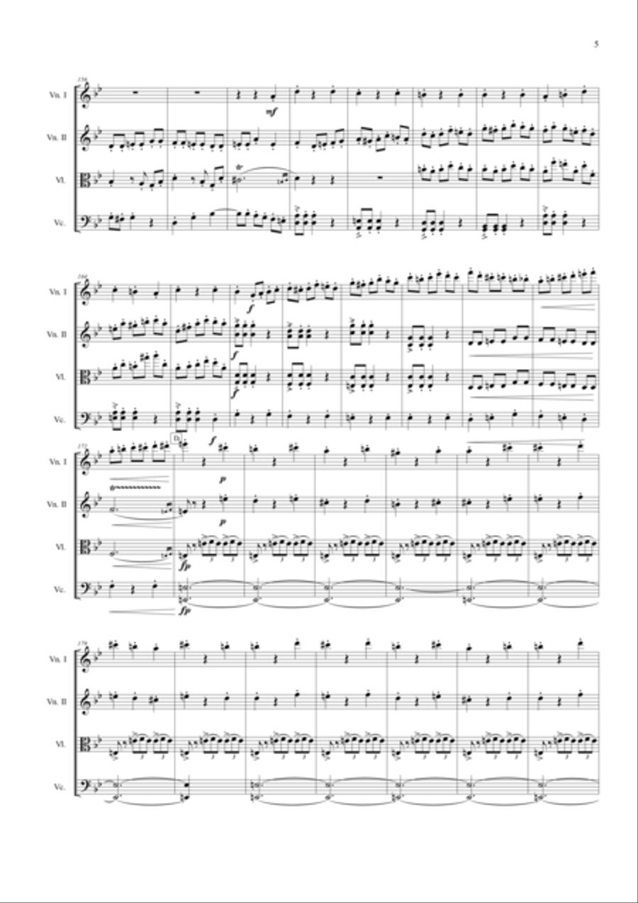 Danse Macabre String Quartet scores gallery preview page 5