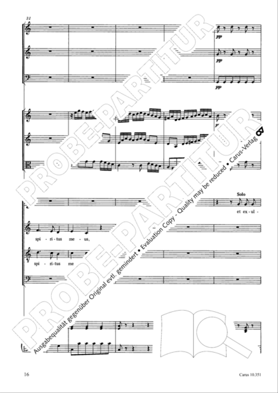 Magnificat Magnificat 4-Part scores gallery preview page 17
